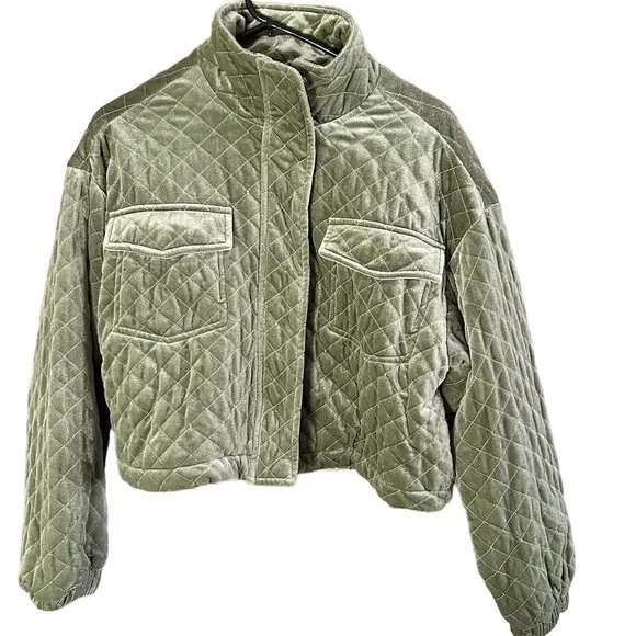 Green velvet jacket forever 21 shop